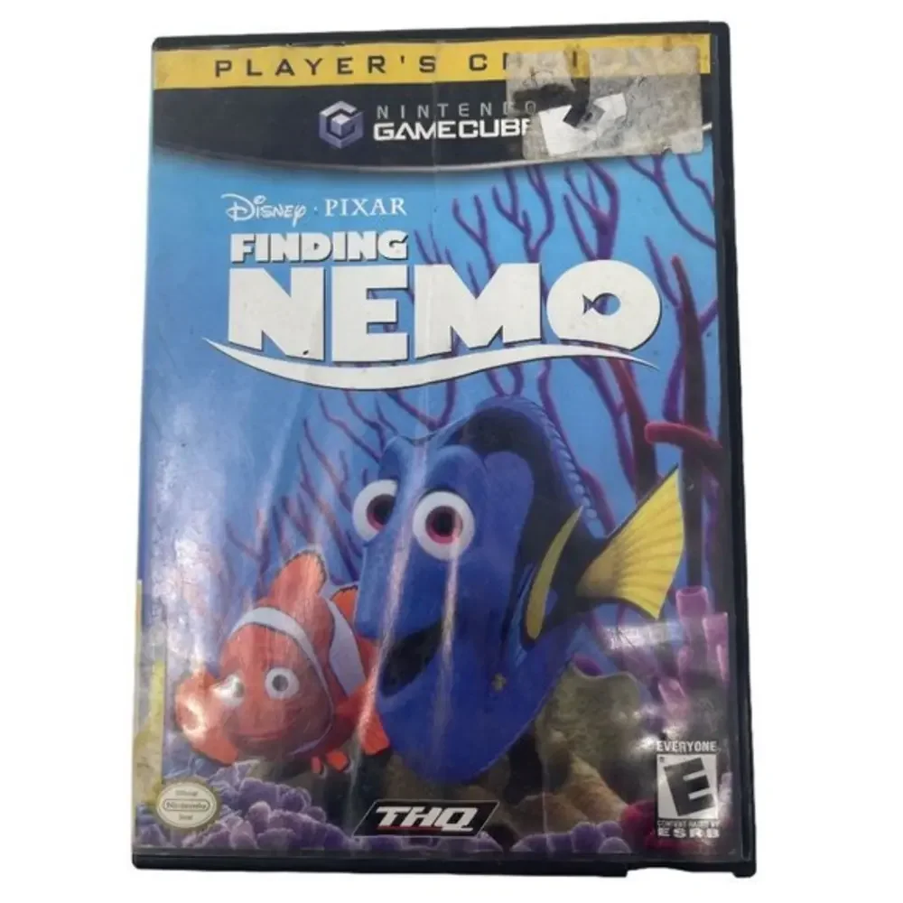 Disney Pixar Finding Nemo Black Label Nintendo Gamecube Video Game 2001 Vintage‎